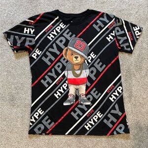Bailey Apparel Launder Hype Black and Red Bear Graphic Tee
